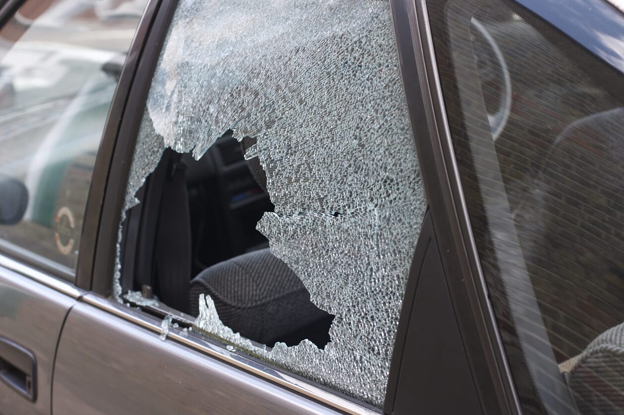 busted car window repair